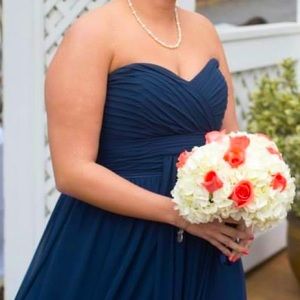 Plus Size Draped Bridesmaid Dress